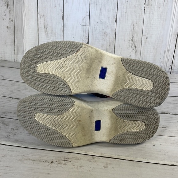 Keds K-89 White Chunky Leather Sneaker with Red&White Wave Accent - Picture 10 of 11